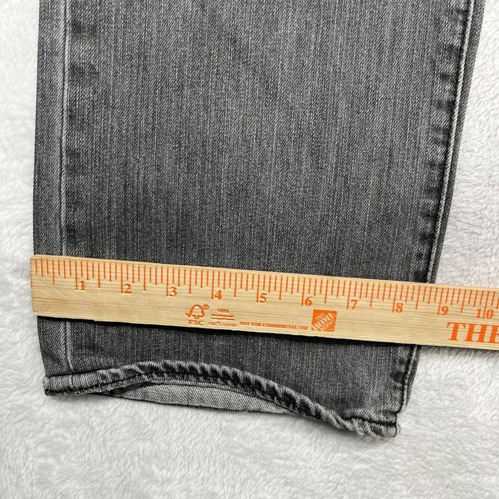 Levi's 501 Original Jeans Men's Gray‎ Denim Classic Straight Button Fly - 37x28